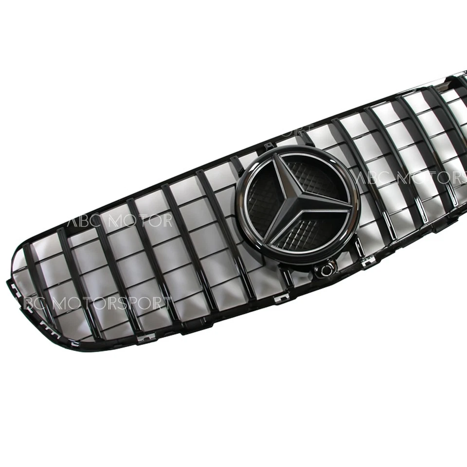 Glossy Black Grille W/LED For Mercedes Benz GLC X253 15-19 GLC250 GLC300 GLC350 Foto 3 de 4