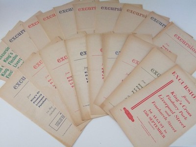 20 BRITISH RAIL EAST EXKURSIONS-BROSCHÜREN. 1957 - 65.  Kings X usw Top