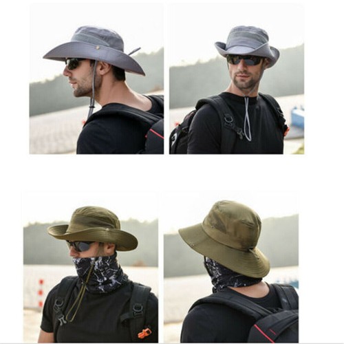 Mode Männer Sommer Atmungsaktiv Hut UV Schutz Unisex Sonnenschutz Kühlkappen - Bild 3 von 8