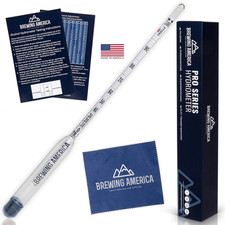Usa-Made Alcohol Hydrometer Tester 0-200 Proof Tralle Pro Series Traceable - D