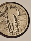 1927 Standing Liberty Quarter 90% Silver Better Date VG/Fine U.S. Coin — photo 2