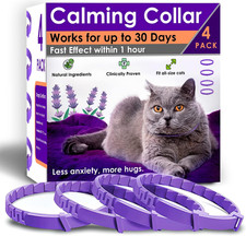 4 Pack Calming Collar for Cats   Pheromone Cat Calming Collar Cat Anxiety Relief