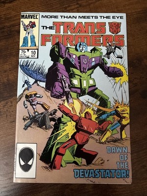 Transformers #10 First Constucticons And Devastator Marvel 1985