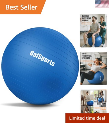 #ad Home Gym Anti Burst Stability Ball 65cm PVC Exercise Ball with Pump for Adults $15.99