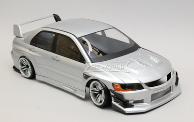 1/10 RC Car Body Shell MITSUBISHI EVOLUTION EVO 9 W/ VOLTEX Body Kit -CLEAR-