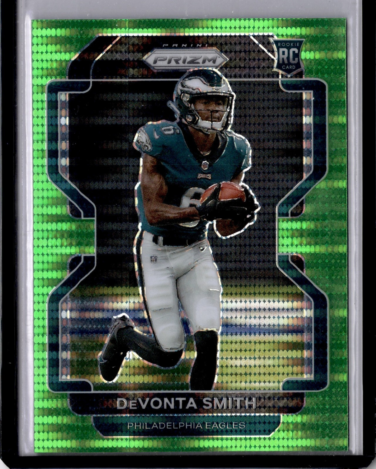 2021 Panini Prizm - Rookie Devonta Smith #335 Neon Green Pulsar Prizm (RC)