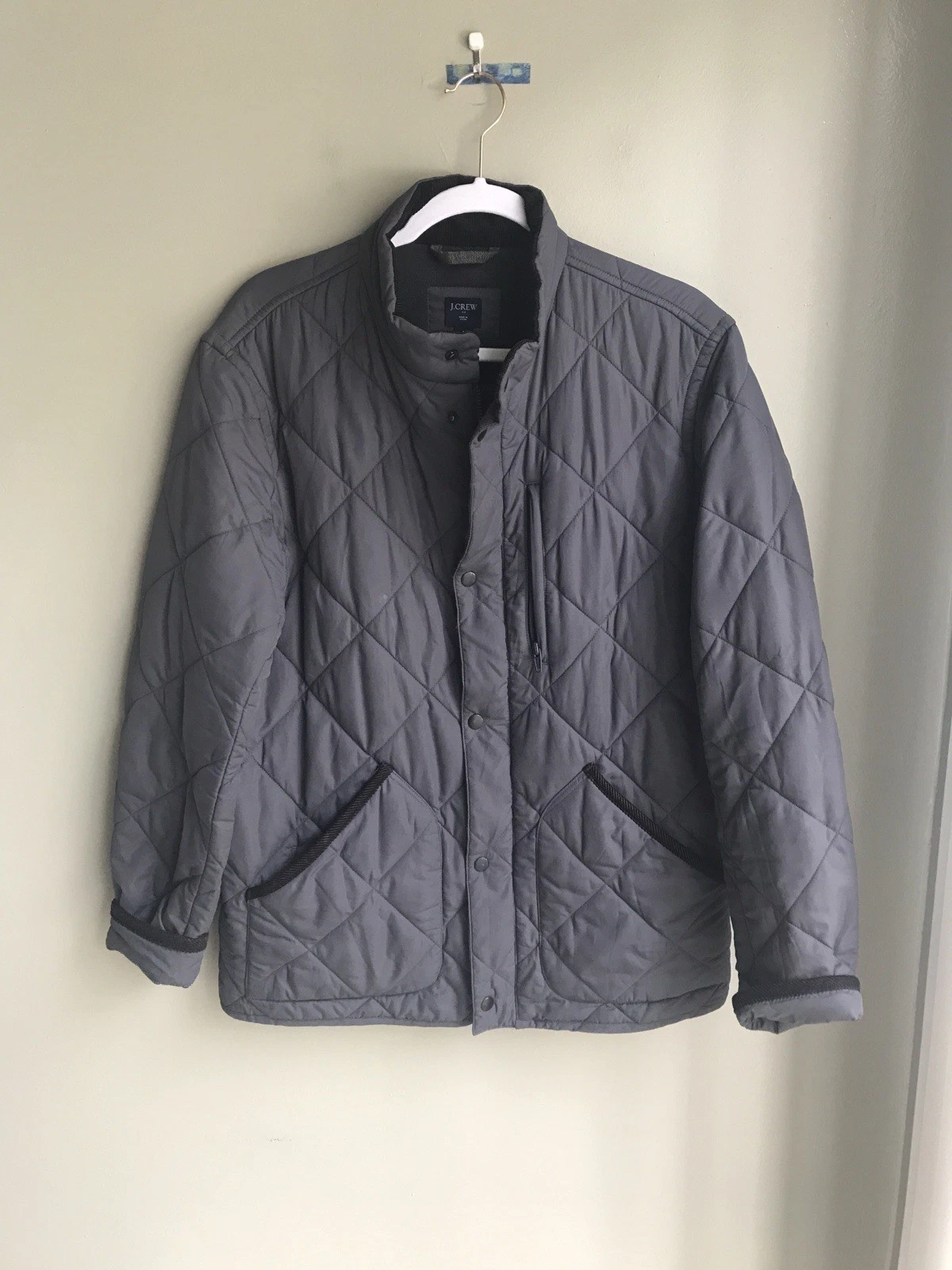 J.Crew Mens Walker Jacket J6277 Gray Size: M