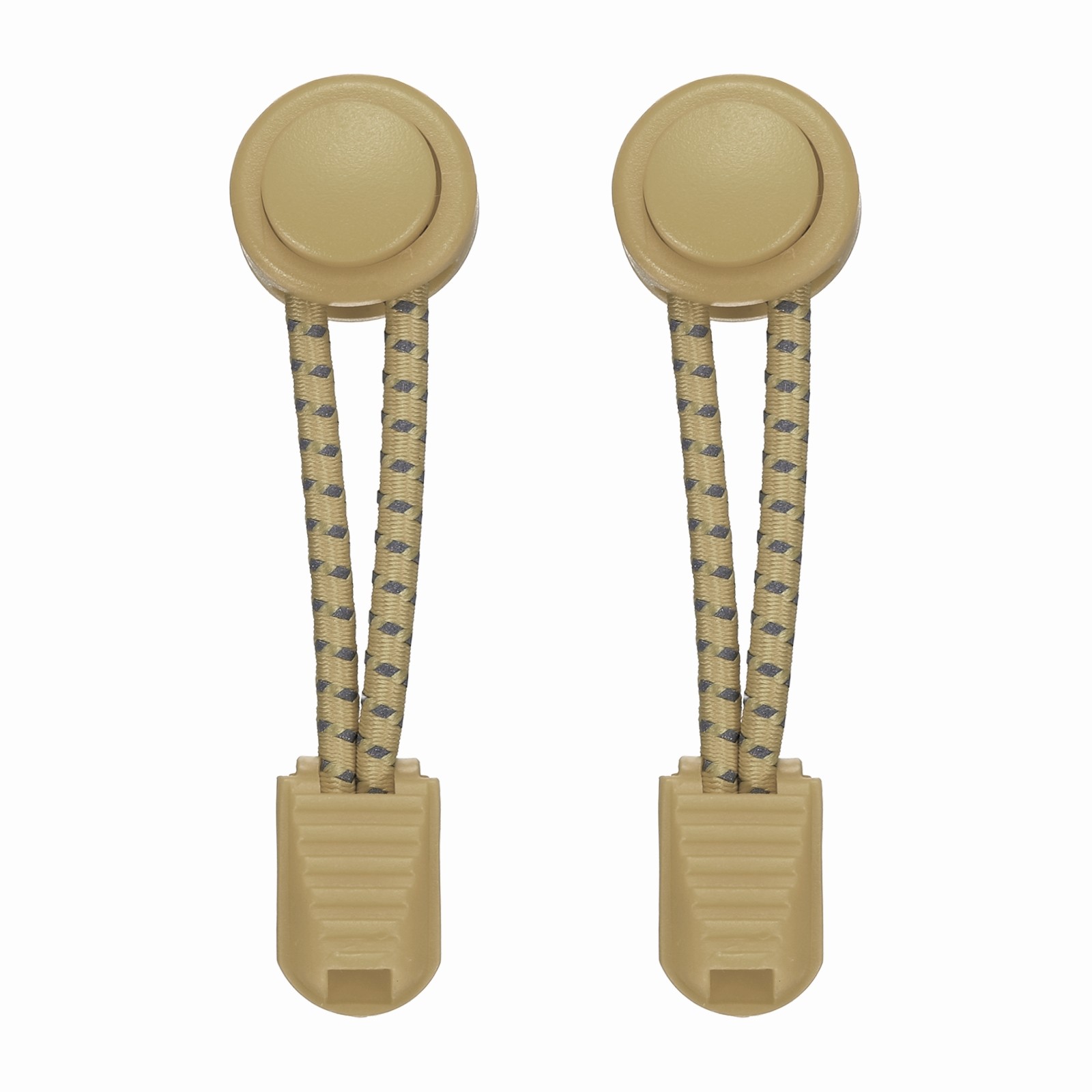 APL 2 Pezzi Lacci Elastici per Scarpe Senza Lacci per Scarpe per Adulti Punto Riflettente Albicocca