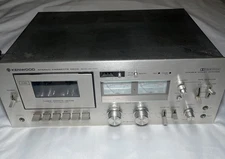 Kenwood KX-1030 Model Vintage 3 Head Stereo Cassette Deck Powers Up Works? Video