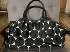 Kate Spade New York Stevie Baby Diaper Bag Black and White Polka Dot New