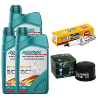 Inspektion 3L ÖL Set ZüNdkerze ÖLfilter FüR Kymco Xciting 500 Xciting500 2005-06