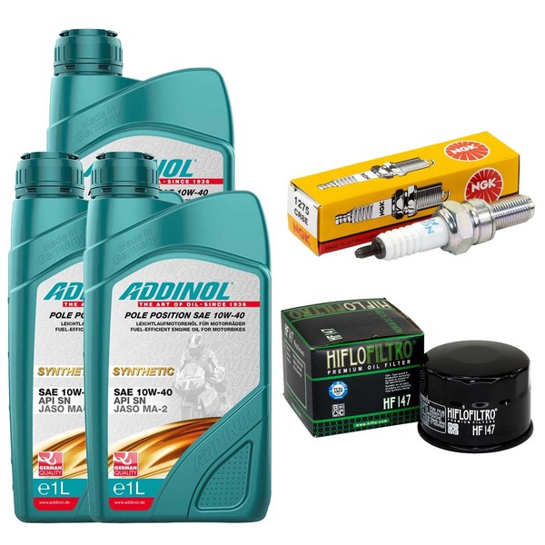 Inspektion 3L ÖL Set ZüNdkerze ÖLfilter FüR Kymco Xciting 500 Xciting500 2005-06-image