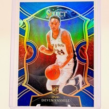 Devin Vassell 2020-21 Panini Select Blue Silver Prizm Concourse RC #71