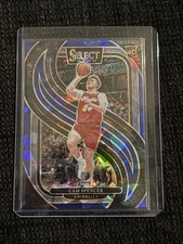 Cam Spencer Rookie Card Blue Prizm Premier Level 2024-25 Panini Select #189