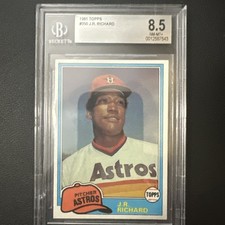 1981 TOPPS #350 J.R. RICHARD ASTROS BGS 8.5