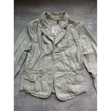 American Eagle Outfitters Light Beige Shirt Jacket Utility Flap Pocket Small