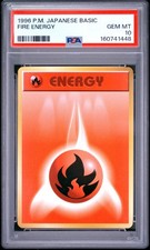 1996 POKEMON BASE SET JAPANESE FIRE ENERGY PSA 10