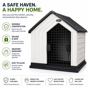 Mirapet Dog House – Durable & Weatherproof Pet Kennel