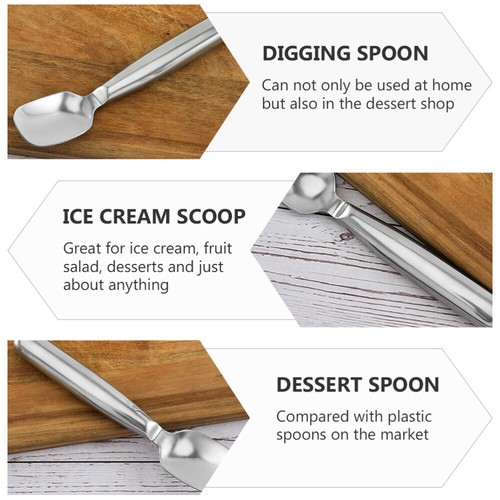 Stainless Steel Ice Cream Scoop Disher Scoop Food Scoop Sugar Scoop - Picture 12 of 12