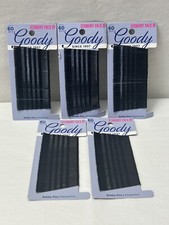 300  5 PACKS BLACK GOODY HAIR BOBBY PINS 2" New  SH2 