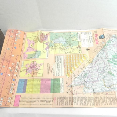 VINTAGE 1989 NEVADA OFFICIAL STATE MAP ROAD TRAVEL INFORMATION 18 X 35 - 第 4/8 張圖片