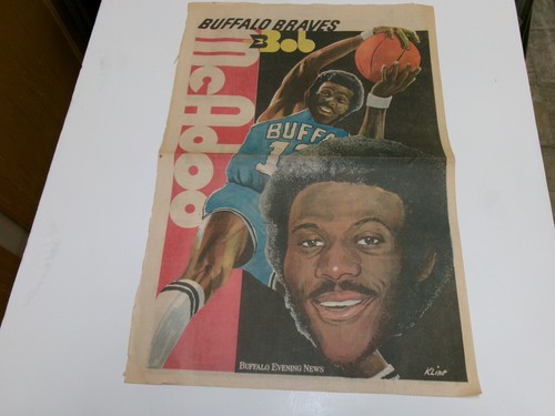 Lot Of 4 Different-Buffalo Evening News-NBA Buffalo Braves Player Pin-Up Posters