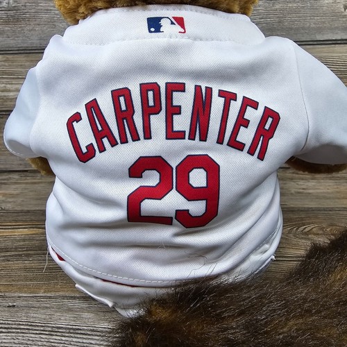 RARE St. Louis Cardinals Build A Bear Plush Rally Squirrel w/Carpenter Uniform - Picture 3 of 13