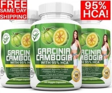 3 x BOTTLES 180 Capsules 3000mg Daily GARCINIA CAMBOGIA 95% HCA Weight Loss Diet