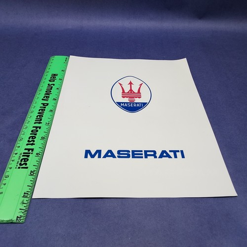 Folleto automático de concesionario Maserati 1987 vintage - Imagen 4 de 4