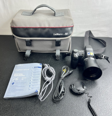 Sony Cyber Shot DSC-H5 Digital Camera 7.2Mp 12X Zoom with Manual Cable & Case