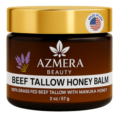 100% Grass-Fed Beef Tallow For Skin Balm with Organic Manuka Honey MGO 263+.