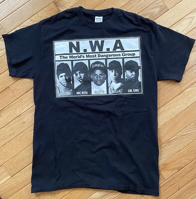 Vintage NWA Easy E Dr. Dre Ice Cube T-shirt Men s Medium 90s Rap Hip Hop