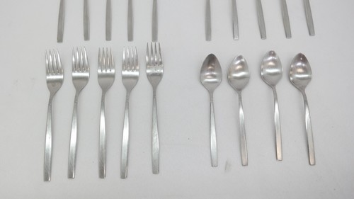 Oneida Melissa Posate Acciaio Inox Motivo Floreale Lotto 27 Pezzi TF - Foto 3 di 8