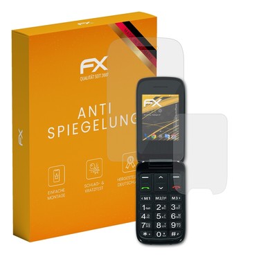 atFoliX 3x Schutzfolie für Technisat TechniPhone Isi 4 matt&stoßfest