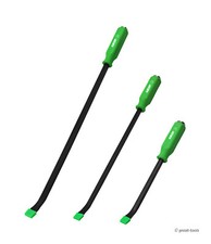 3-pc Pry Bar Set With Striking Caps Automotive Hand Tools Green Tool Handles
