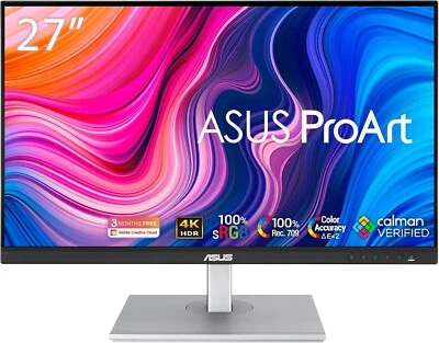 Asus ProArt PA279CV Monitor 27" 4K UHD IPS LED Calibrato USB-C sRGB AdaptiveSync