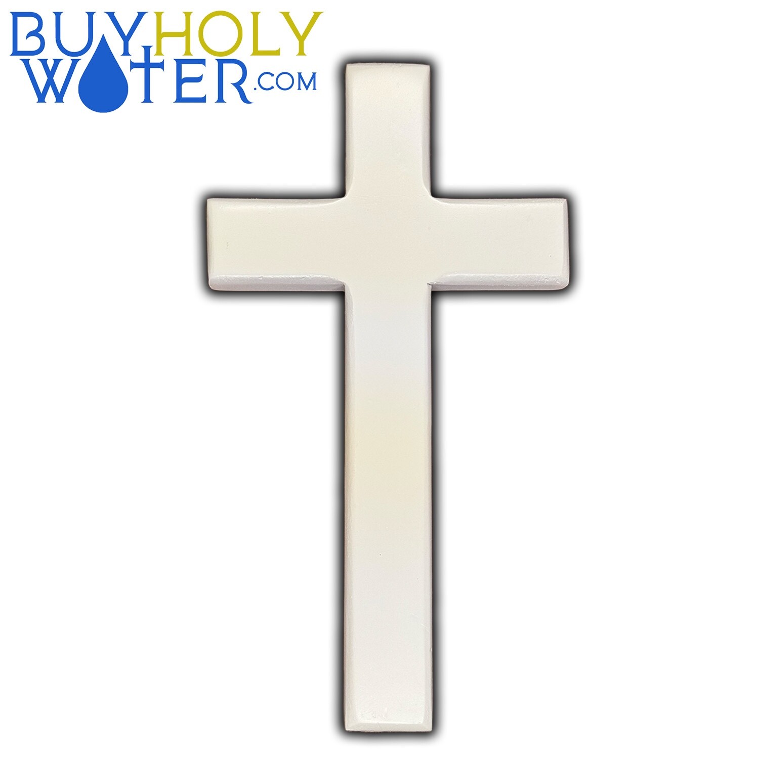 Blessed White Wooden Cross Crucifix Religious Catholic Christian Pray Jesus God