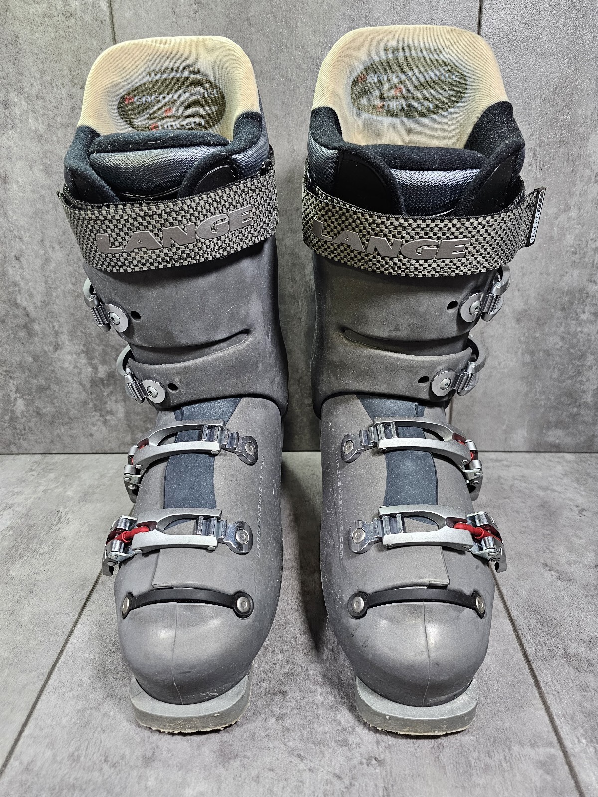 SALOMON Scarponi da sci Lange Comp 100 taglia 9 metallo eco grigio