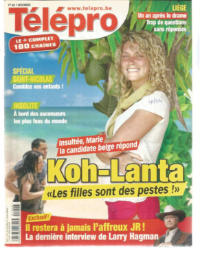 TELEPRO N°3065 MARIE & ''KOH-LANTA'' /ADIEU A JR / HELENE SEGARA / TÖT VON LIEGE