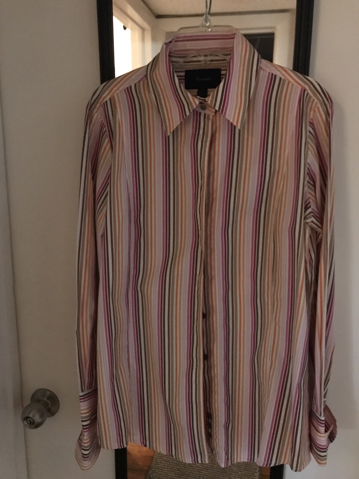 Faconnable  Button-Down Multicolor Striped 2 Shir… - image 8