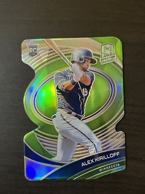 Alex Kirilloff 2021 Spectra Rookie Green Neon Die-Cut /25 #25 RC SSP Twins Star