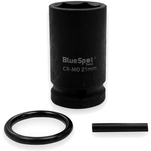 Bluespot 1/2" Drive Metric Single Impact Scaffolding Ring & Pin Socket 21mm - Picture 3 of 3