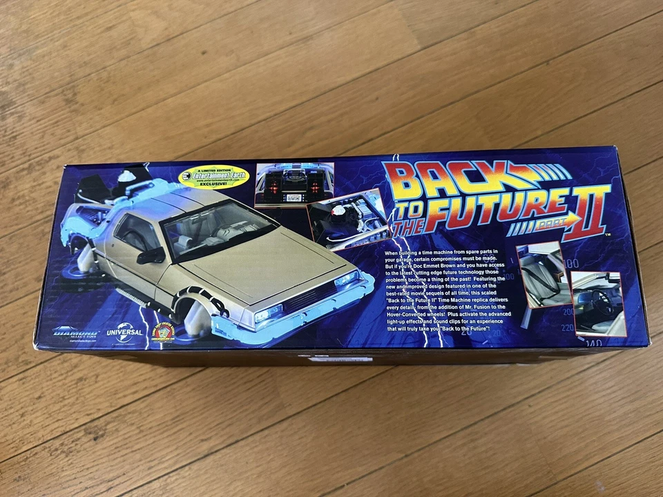 Diamond Select Back to the Future 2 DeLorean Doc, Biff, Lorraine, signed. - Image 4 of 4