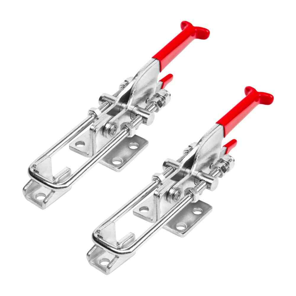 Heavy Duty Adjustable Latch-Action U Bolt Self-locking Toggle Clamps,700 lbs Hol