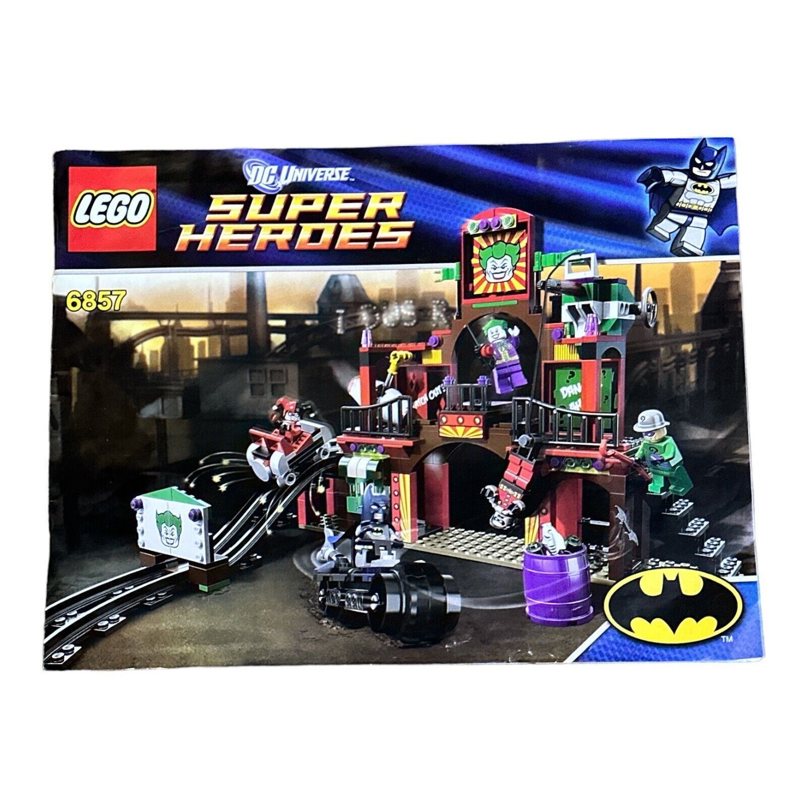 LEGO DC Super Heroes 6857 The Dynamic Duo Fun House Escape Instructions Only