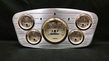 1933 1934 Ford Car 5 Gauge Dash Cluster Gold