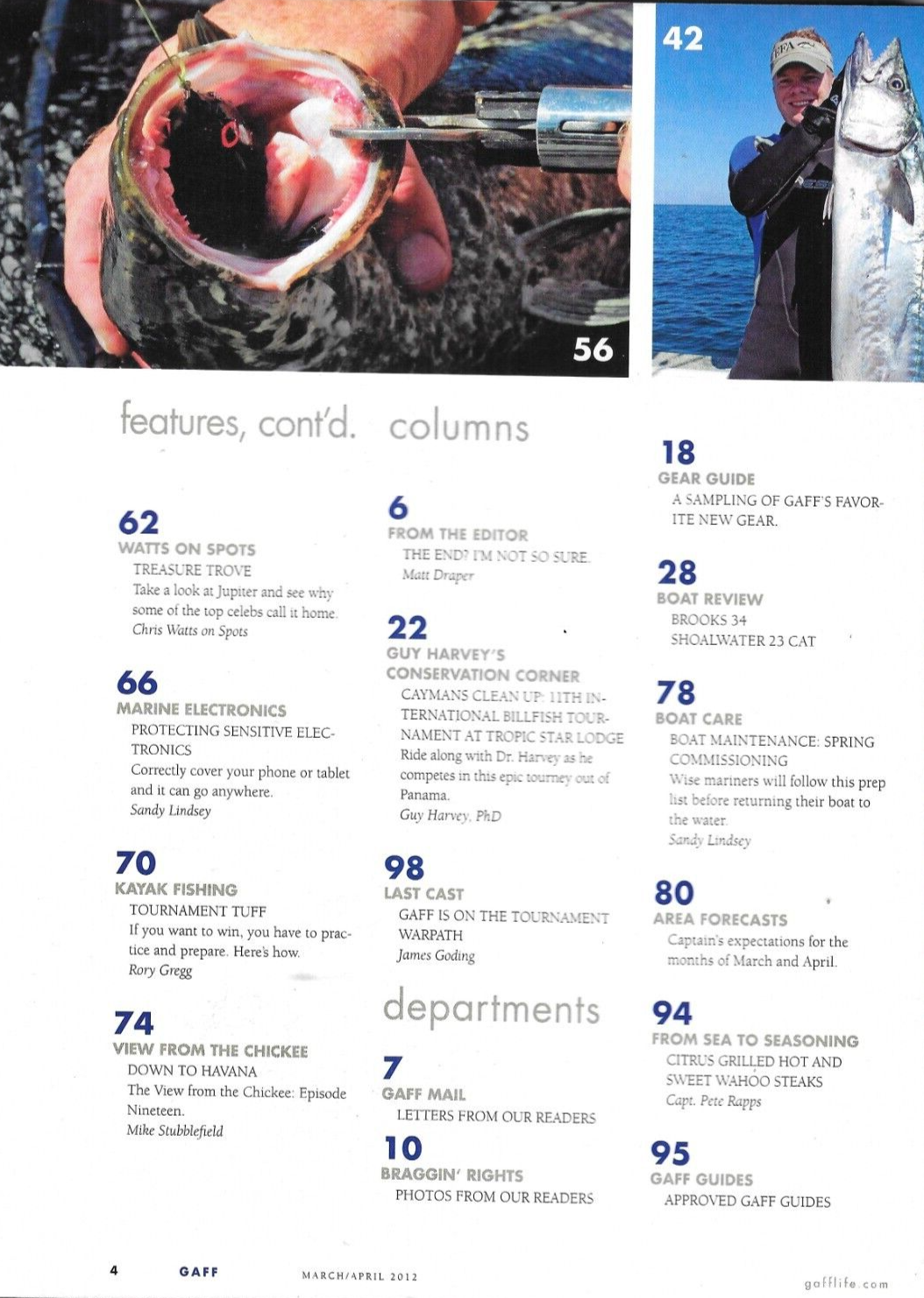 Gaff Fishing Magazine Estero Bay Budget Bahama Bones Loose Snakeheads