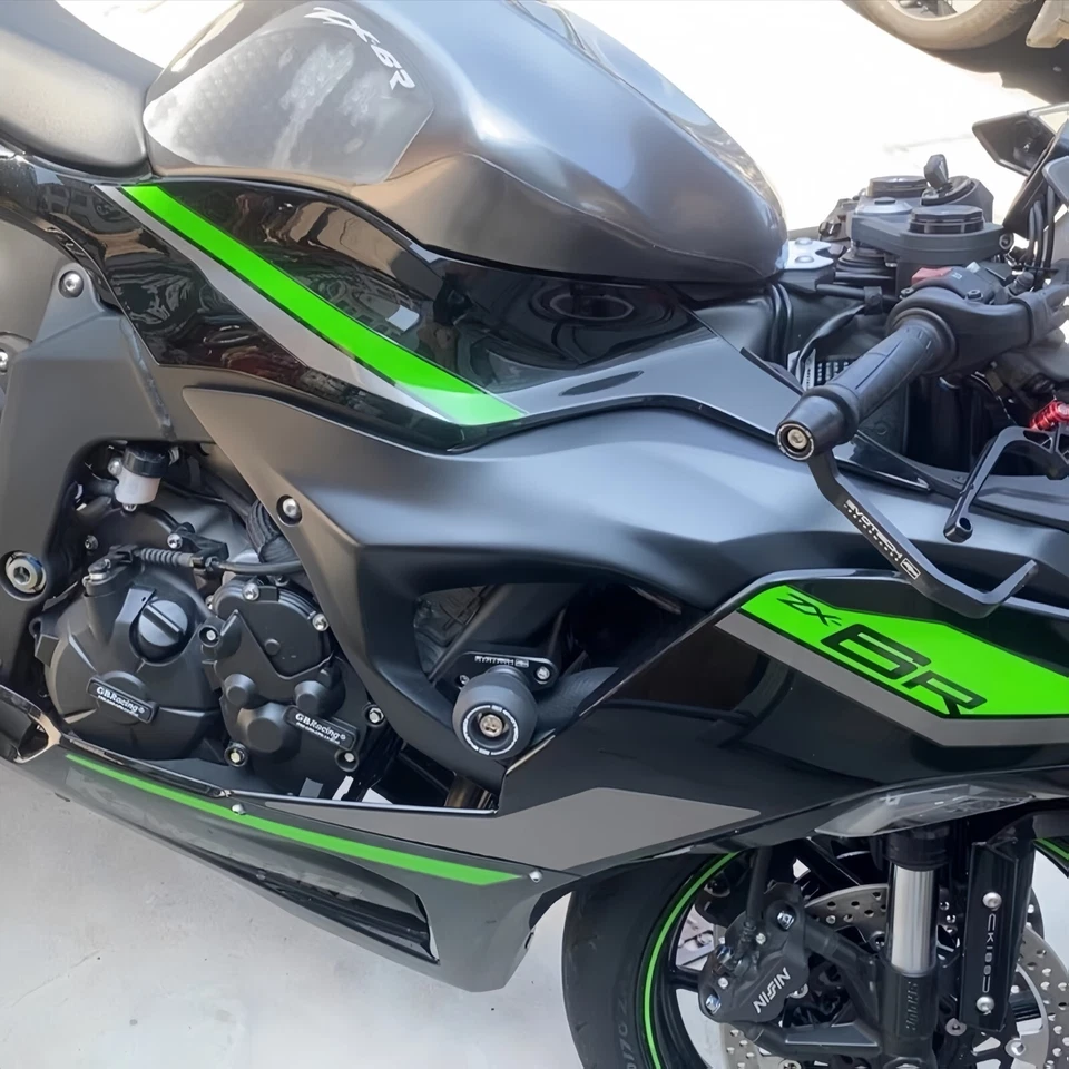 Protector de choque deslizante de cuadro ZX6R para Kawasaki Ninja ZX-6R 636 2024 2025 Foto 4 de 4