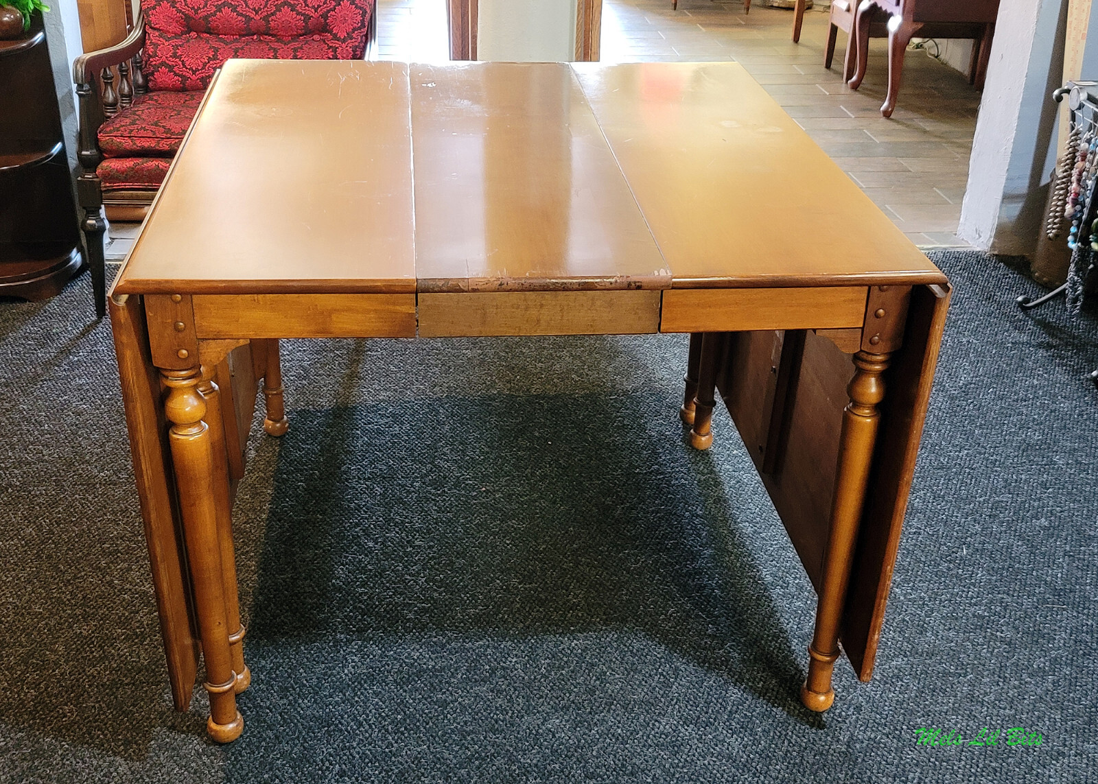Vintage Tell City Chair Company Maple Drop Leaf Dining Table eBay