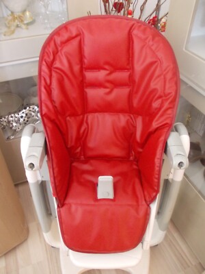 Peg Perego Tatamia Bezug für Hochstuhl , Textilleder in rot  ***neu***